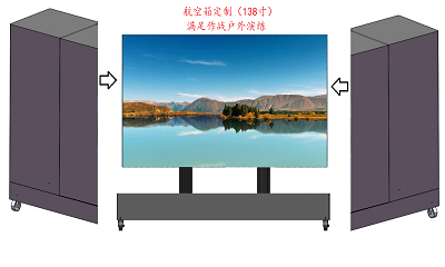 便攜式可移動(dòng)折疊升降翻轉(zhuǎn)LED一體機(jī)